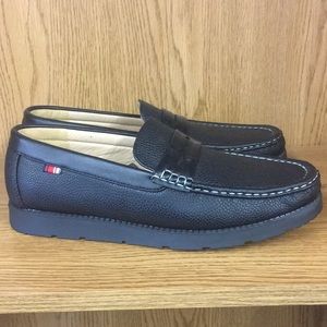 Men’s phatform classic black loafers